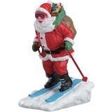 Lemax 52337 Vail Village Figur Santa Skier Weihnachtsdorf Weihnachtsmann mit Ski Winter Deko Weihnachten Deko Figuren