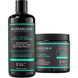 Kerargan - Feuchtigkeits-Duo Shampoo & Haarmaske mit Kokosöl 2 ml