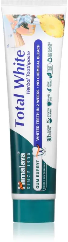 Himalaya Herbals Gum Expert Total White Kräuterzahncreme mit bleichender Wirkung 100 ml