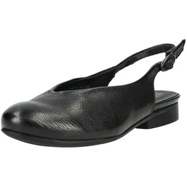 THINK! Damen, GUAD2 chromfrei gegerbte nachhaltige Halbschuhe, schwarz | Gr.: 37