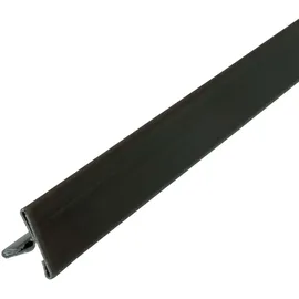 Dalsys Fliesenschiene 2,5m x 15mm Edelstahl schwarz Gebürstet
