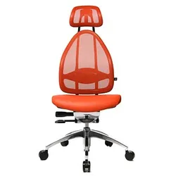 Topstar Bürostuhl Open Art, J190TS14 Stoff orange, Gestell alu