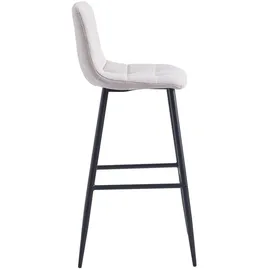 Möbel Kraft Barhocker 2er-Set ¦ beige ¦ Maße (cm): B: 46,5 H: 102