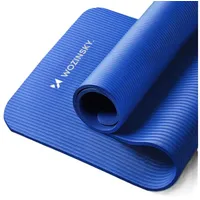 wozinsky Fitness Yogamatte Fitnessmatte Pilates Turnmatte Gymnastikmatte Trainingsmatte Sportmatte inkl. Tragegurt perfekt für zu Hause oder in büro 181 cm X 63 cm X 1 cm