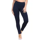 Aurela Damenmode Thermoleggings Winterleggings Damen Skiunterwäsche schwarz Thermo Leggings (2er-Pack) Polarfleece, Nahtloses Hosenteil, Elastisches Gewebe, Blickdicht blau 36/40