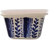 neuetischkultur Schüssel viereckig 0,8 Liter Keramik gemustert