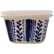 neuetischkultur Schüssel viereckig 0,8 Liter Keramik gemustert