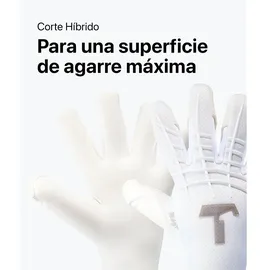 T1TAN White Beast 3.0 Torwarthandschuhe für Erwachsene, Unisex - Hybrid Flat Cut und 4mm Gecko Grip - Gr. 10