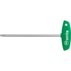 Wiha 01343, L-Torx-Schlüssel, T45, Grün, Chrom-Vanadium-Stahl, Kunststoff, Kunst