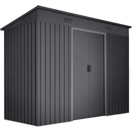 Wasabi Gartenhaus 2,38 x 1,30 m Light Anthrazit