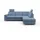 sit&more Ecksofa SIT & MORE "Quincy L-Form", blau, B:249cm H:82cm T:213cm, Sofas, Ecksofa, wahlweise mit Bettfunktion und Bettkasten