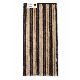 Lemodo Flauschvorhang 90 x 200 cm Braun/Beige Fliegenschutz
