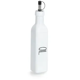 Zeller Ölflasche Glas 270 ml 5 x 24,5 x 5 cm weiß