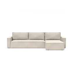 4-Sitzer INNOVATION LIVING TM "Newilla", weiß (ivory), B:341cm H:65cm T:176cm, Sofas, 10cm Pocket Spring Komfort, großer Stauraum, stabile Stahlkonstruktion