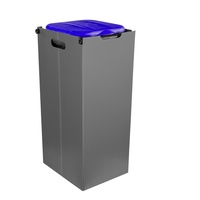 Müllsackständer mit Sichtschutz Abfalleimer Müllbeutelhalter Gelber Sack blau