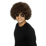Smiffys 70er Flippige Afro Perücke, Braun, 120g Halloween