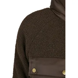 URBAN CLASSICS Sherpa Mix Puffer Big Jacke Brown M