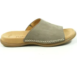 Gabor 03-705 Schuhe Damen Pantoletten Nubuk, Schuhgröße:43, Farbe:Grau