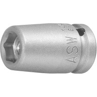 ASW Kraft-Steckschlüssel-Einsatz 1/4" 8mm Magnet