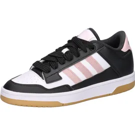 adidas Rapid Court Low Kinder Weiß/Schwarz/Pink 38