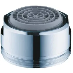 hansgrohe QuickClean Luftsprudler M24x1 mit Durchflussbegrenzer 7l/min, Chrom 13912000