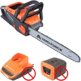 Yard Force - Profi Akku Kettensäge 40V | inkl. 2,5Ah Akku und Ladegerät | Rückschlagkettenbremse | Kettenführung von Oregon mit Werkzeugloser Kettenspannung| 35cm Schnittlänge