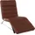 W.Schillig Relaxliege daily dreams Leder/Polyester 75 x 91 x 170 cm braun mit Kissen