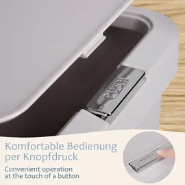 Onvaya ONVAYA® Komposteimer für die Küche ǀ Hellgrau ǀ geruchsdicht ǀ spülmaschinengeeignet ǀ für Arbeitsplatte und Küchentisch ǀ 5 Liter Fassu... ǀ Hellgrau