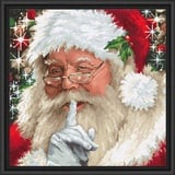 Lucas Luca-S Kreuzstich Set Santa, Zählmuster, 26x25cm