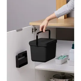 PLASTICOS TATAY Biomülleimer Küche 6 l Schwarz