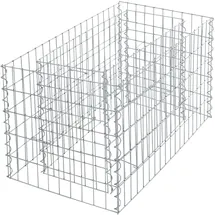 Estexo Hochbeet Gabione 90x50x50 cm) Pflanzkorb Drahtgitter Steinkorb