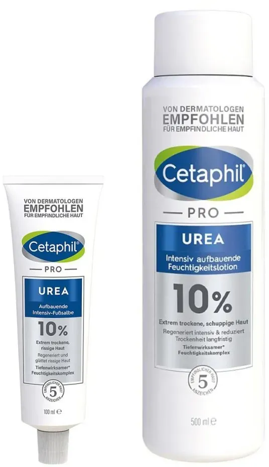 Cetaphil Pro Urea 10% Lotion + Urea 10% Fußsalbe