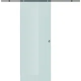 Homcom Glasschiebetür rechts 90 x 205 cm weiß