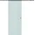 Homcom Glasschiebetür rechts 90 x 205 cm weiß