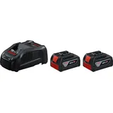 Bosch Starter-Set 18V kompl. Mit 2x Akku 5,0 Ah und Ladegerät