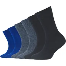 CAMANO 6er-Set: Socken in blau Dunkelblau - Gr. 19-22