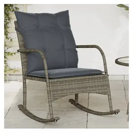 vidaXL Garten-Schaukelstuhl 1 St. 55 x 70 x 106 cm grau