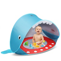 Baby Strandmuschel, Opret Pop-up Faltbares Baby Strandzelt mit Pool, UV-Schutz UPF 50+ Baby Strand Zelt Sun Shade Shelter für Kleinkinder Blau