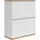 Highboard 100 x 121 x 42 cm Weiß / Eiche