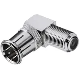 Renkforce RF-4196997 F-Winkelstecker Anschlüsse: F-Quick-Stecker, F-Buchse 1St.