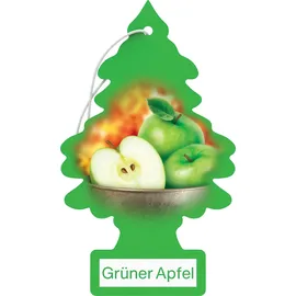 WUNDER-BAUM Auto-Lufterfrischer I Anhänger für langanhaltenden Duft im Auto oder zu Hause I Grüner Apfel, 1 Stück