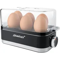 Steba EK 7 6 Eier + Pochiereinsatz Schwarz