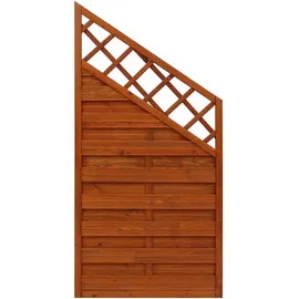Andrewex Sichtschutzzaun Schrägenelement Element Country 90 x 180 cm teak