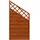 Andrewex Sichtschutzzaun Schrägenelement Element Country 90 x 180 cm teak