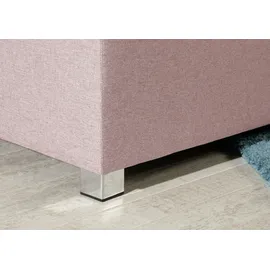 Home Affaire Boxspringbett HOME AFFAIRE "Eliana", rosa (flamingo), B:207cm L:230cm, Komplettbetten, Boxspringbett, inkl. Topper, in 4 Breiten, 3 Matratzenarten und 2 Härtegraden