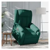 vidaXL Relaxsessel mit Aufstehhilfe Stoff 92 x 98 x 0 cm Dunkelgrün