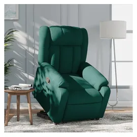 vidaXL Relaxsessel mit Aufstehhilfe Stoff 92 x 98 x 0 cm Dunkelgrün