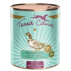 Terra Canis Nassfutter Hund Getreidefrei Adult Ente 6x800 g