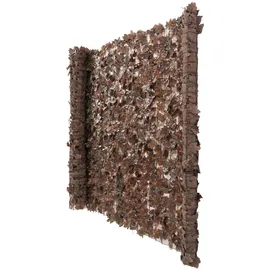 Mendler Windschutz 300 x 100 cm Braun Kunststoff