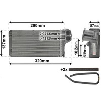 Van Wezel Wärmetauscher mit Zubehör 40006226 für PEUGEOT 307